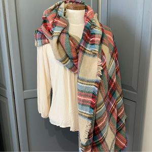 Altar’d State Plaid Blanket Scarf